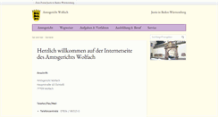 Desktop Screenshot of amtsgericht-wolfach.de